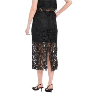 NWT a new day Black Lace Midi Skirt
